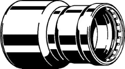 VIEGA Viega Reducer with SC Megapress 4215.1XL in 2 1/2 x 2 inch steel Zn-Ni coated – 752 156