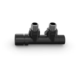 ZEHNDER Zehnder Passion Connection fitting, corner form, thermostatic head left, Black Matt – BPPABHZAASS
