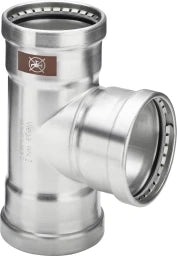 VIEGA Viega T-Stück mit SC Temponox XL 1718XL in 76,1x54x76,1mm Stahl nichtrostend – 810 702