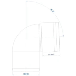 POLOPLAST PO Bogen POLO-KAL 3S DN 90/87Grad – 102529