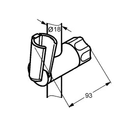 KLUDI Kludi Logo Gleitschieber chrom – 7133705-00
