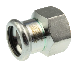 KE KELIT NPI457 Stainless Steel Press Fitting Adapter with Internal Thread 22x1/2" not approved for potable water – 53806D02