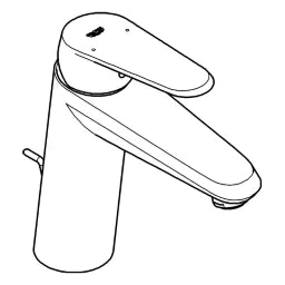 GROHE Grohe Eurodisc Einhand-WT-Batterie C mittelhohe Ausführung chrom – 23 448 002