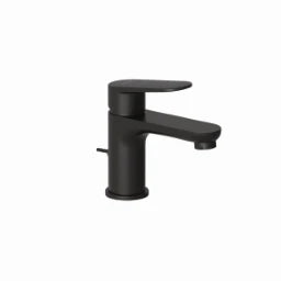 KLUDI Kludi X1 Basin Single-Lever Mixer 75 with Pop-Up Waste Matte Black – 322663975