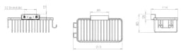 MKW MKW Iris2 Wall-Mounted Shampoo Basket 213x116x80mm, chrome – I450-0000