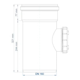 POLOPLAST PP Cleaning Pipe POLO-KAL NG DN 160 – 02346