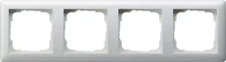 GIRA Frame 4-gang Standard 55 pure white glossy – 021403