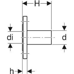 GEBERIT GE Mapress Edelstahl Flansch PN10/16 Einschubende d76,1mm – 33749