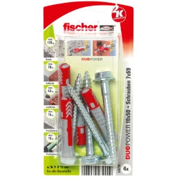 FISCHER DÜBEL Duopower 10 x 50 S K Duopower SB-Karte – 534999