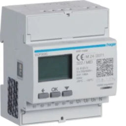 HAGER Energy Meter 3ph, indirect, S0, MID – ECP300C