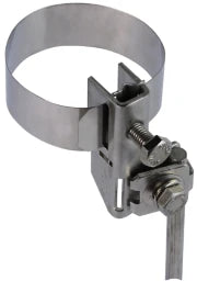 DEHN Antennen-Bandrohrschelle D 16-89mm NIRO m. Anschluss f. Rd 6-8/10 od. 4-50mm² – 540103