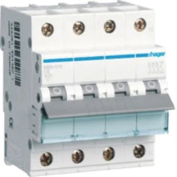 HAGER Miniature Circuit Breaker 3P+N 6kA B-16A 4M – MBN616
