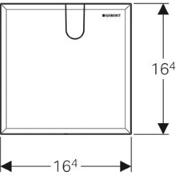 GEBERIT GE Abdeckplatte WT-Armatur mit UP-Funktionsbox, weiss – 116.425.11.1