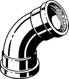 VIEGA Viega Elbow 45 Degrees with SC Prestabo 1126XL in 64.0mm Galvanized Steel – 597 603