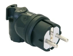 PC ELECTRIC Schutzkontakt Winkelstecker Vollgummi IP44 – 05812-S