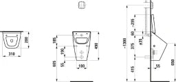 LAUFEN Laufen Vila Absaugurinal weiß – H8411410000001