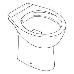 GROHE Grohe Bau Ceramic Floor-standing WC Horizontal Outlet – 39 430 000