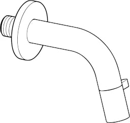 HANSA Hansa Nova Style Wand-Auslaufventil Ausladung 107mm chrom – 5086 8101