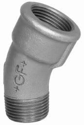 FISCHER GEORG FITTINGS Elbow 30° Fig. 50 6/4" galvanized – 770050208
