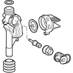 GEBERIT GE Water section for urinal control – 240.517.00.1
