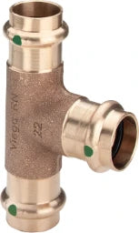 VIEGA Viega T-Stück mit SC Sanpress 2218 in 35x28x35mm Siliziumbronze – 118 341