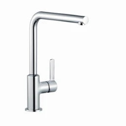 KLUDI Kludi L-INE-S Single-lever sink mixer with swivel spout, chrome – 408030575