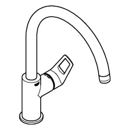 GROHE Grohe BauLoop EH single-lever sink mixer Zero chrome – 31 368 001