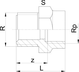 FISCHER GEORG GF Muffennippel reduziert PVC-U 3/4"x1/2" AGxIG – 721910837