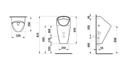 LAUFEN Laufen Caprino Plus Rimless Urinal without Control, white – H8410610000001