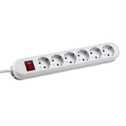 BACHMANN SMART Desk Power Strip 6-way white 3.0m cable 1xSwitch - 381.251K