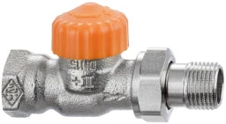 HEIMEIER Thermostat-Ventilunterteil DN15 (1/2") Eclipse, Durchgang, vernickelt – 3932-02.000