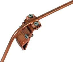 DEHN Gutter Clamp Cu f. Bead 13-25mm w. Two-Screw Support for Rd 7-10mm - 338007