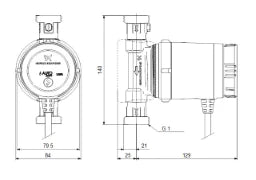 GRUNDFOS Grundfos Circulator Pump COMFORT 15-14 BXA PM 1x230V G1 DACH – 99302332