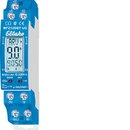 ELTAKO Digitally adjustable multifunction time relay with display and Bluetooth, 1 changeover contact 10A - 23001003