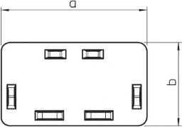 OBO Endstück 40x60mm Polyvinylchlorid reinwe iß RAL 9010 – 6193226