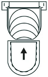 AET End wall closed for Top 100/Maxi 100 made of PE / sheet metal, H=185-260mm – 7001130