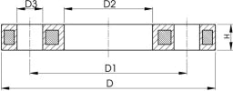 FISCHER GEORG GF Loose Flange PP-GF with Steel Insert PN16 d 140DN125 for Butt-Welding System – 727700716