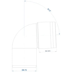 POLOPLAST PO Bend POLO-KAL 3S DN 75/87 Degree – 102525