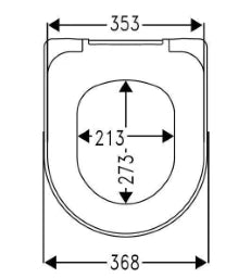 HAMBERGER Haro Toilet Seat Bacon SoftClose White Detachable Hinges C4302G for Laufen Pro WWC – 531331