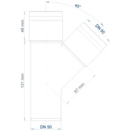 POLOPLAST PO Branch POLO-KAL XS DN 50/50/45Degree – 102215