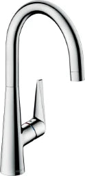HANSGROHE HG Talis S Kitchen Mixer with Swivel Spout, Chrome, Low Pressure – 72812000