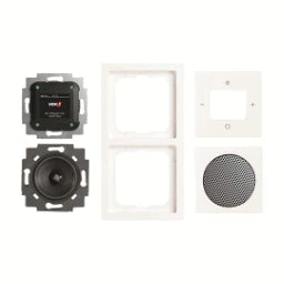 BUSCH-JAEGER DAB Plus Radio, Bluetooth Komplettset Future Linear studioweiß – 2CKA008200A0236