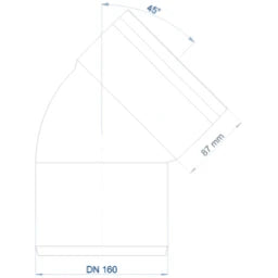 POLOPLAST PO Bogen POLO-KAL XS DN 160/45Grad – 102162