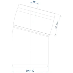 POLOPLAST PO Bend POLO-KAL XS DN 110/15 Degrees – 102140