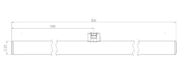 RADIUM LED Linear Lamp opal 230V S14d dimmable single-ended 500mm 450lm – 44014963