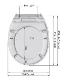 MKW MKW Euro 4000 Toilet Seat with Lid White with Metal Hinge Slowclose – AG00-0201