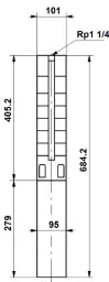 GRUNDFOS Grundfos Submersible Pump SP3A12 with Check Valve – 10001K12