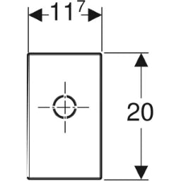 GEBERIT GE Fertigbauset fuer WT-Montageelement mit UP-Siphon, hochglanzverchr – 115.416.21.1