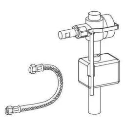 REHAU MEPA Replacement Set UPSK SC R11 Fill Valve with Armored Hose – 18965901267