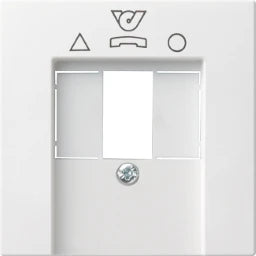 GIRA Abdeckung für TDO-Anschlussdose 3x10 System 55 reinweiß glänzend – 026003